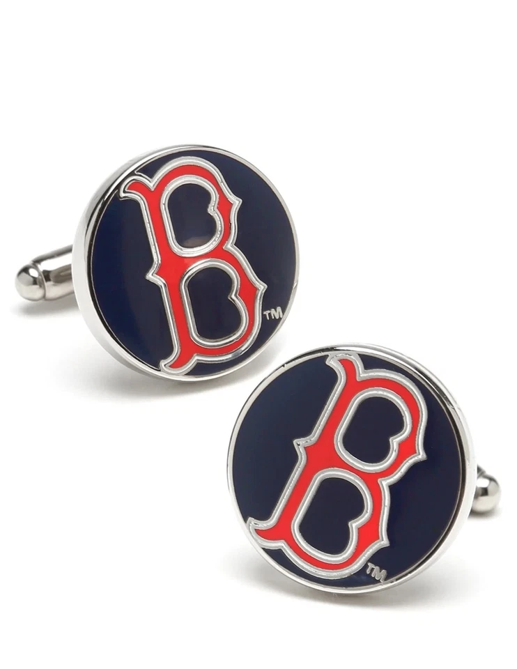 Boston Red Sox Men's Cufflinks MLB Baseball Brand New in Box - Image 1 of 4