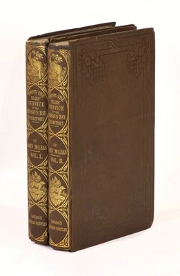 M'LEAN Notes Twenty-five Years' Service Hudson's Bay Territory 1849 Fur Trade Foto 1 de 2