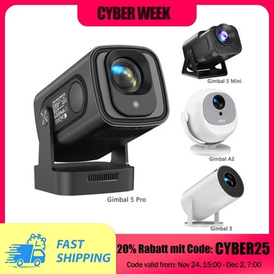 XGODY Mini Beamer 4K UHD Heimkino Android Projektor 5G WiFi Bluetooth 18000Lumen - Bild 1 von 4