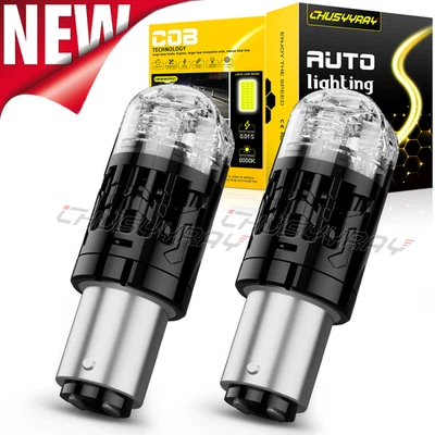 Bombilla LED intermitente delantera amarilla para Nissan Rogue Select 2014 2015-1157 Foto 1 de 4