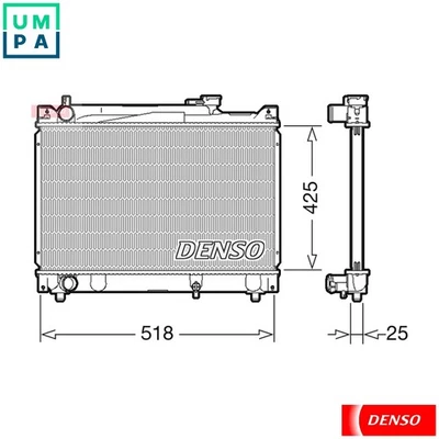 RADIATOR ENGINE COOLING DRM47030 FOR SUZUKI GRAND/VITARA/XL-7/NOMADE/ESCUDO 2.0L - Image 1 of 4