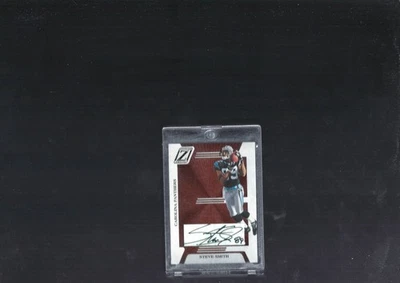 2005 Donruss Zenith Steve Smith Sr Auto RARE Short-Print z10 CAR Panthers Ravens - Image 1 of 2