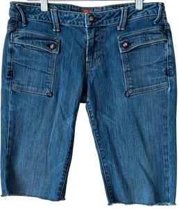 Yunuk U JEANS Women's Bermuda Denim Shorts Size 28 pockets 31x12 USA - Picture 1 of 13