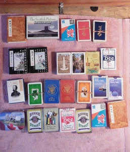 25 VTG Playing Cards The White House Red & Blue Bee Travel Destinations Chinese - Picture 1 of 10