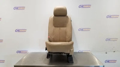 17 NISSAN TITAN XD SL SEAT FRONT LEFT DRIVER TAN LEATHER POWER HEAT MEMORY Foto 1 de 4