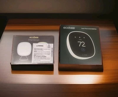 *Package Smart Sensor & Ecobee Smart Thermostat Essential EB-STATE7-01 KIT* - Image 1 of 2