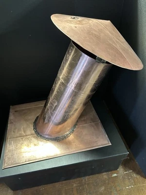 "Cubierta adaptadora y intermitente de tubo de cobre personalizada de 4""" Foto 1 de 4