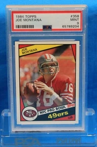 1984 Topps # 358 Joe Montana PSA 9 MINT # 65789204 SAN FRANCISCO 49ers!!! - Bild 1 von 2