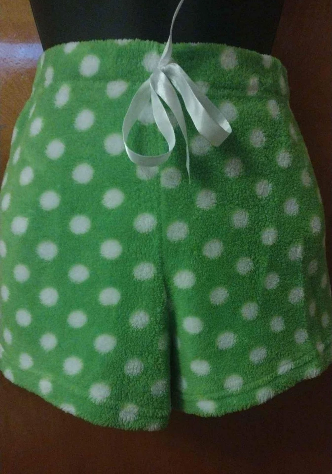 Женский размер большой Bobby Brooks Sleepwear зеленый горошек флис - Изображение 1 из 4