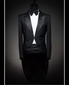 NEW Men’s Classic Black Banquet Wedding Dress Blazer Tuxedo (Include Pants) - Picture 1 of 1