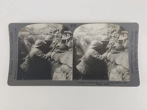 V18846 Keystone Stereoview Sharpshooters In Protected Position Near Enemy Lines - Picture 1 of 8