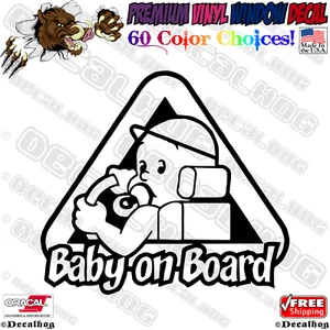 Baby On Board Cute Child Car Truck Window Wall Laptop Gift Vinyl Decal Sticker. - Picture 1 of 4