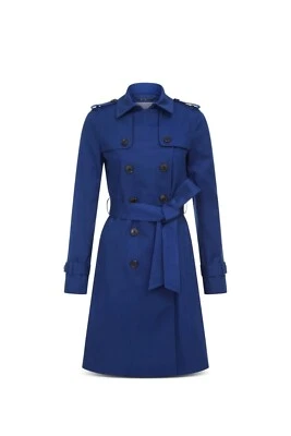 BOSCH 风衣 10 码英国/6 美国双胸钴 — 第 1/4 张图片