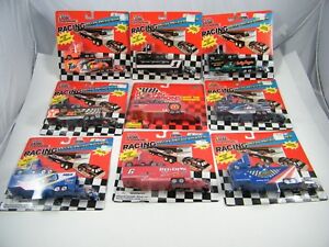  (9) NIP RACING CHAMPIONS 1995 EDITION MICRO / MINI NASCAR TEAM TRANSPORTERS