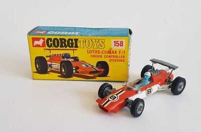 Corgi Toys No. 158, Lotus-Climax F/1 Driver Steering Superb N Mint Condition - Image 1 of 4