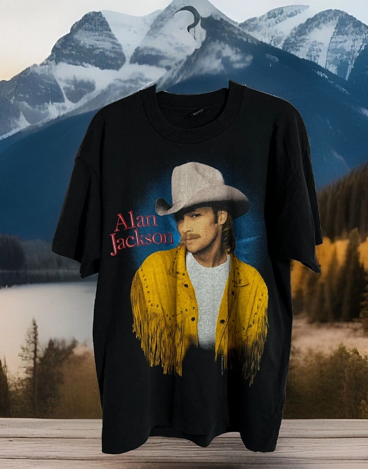 Camiseta de concierto vintage de Alan Jackson 1993 puntada única hecha en EE. UU. grande para hombre Foto 1 de 4