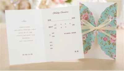 Impresión Personalizada Western Tarjetas de Invitación de Boda Caja de Caramelos Sobres Sellos Foto 1 de 4