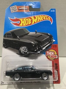2016 HOT WHEELS ASTON MARTIN 1963 DB5 METALLIC BLACK HW THEN AND NOW 1/10 - Picture 1 of 6