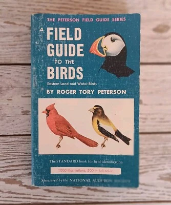 A Field Guide To Western Birds Roger Tory Peterson Vintage 40th Print Paperback  - Image 1 of 4