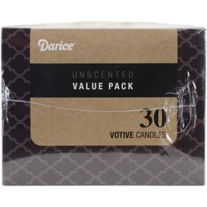 Darice Unscented 12 Hour Votive Candles 1.3 X 1.8 Ivory