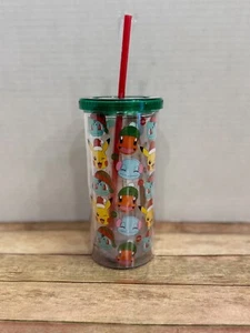 Pokémon Sleigh Bell Bistro 20oz Christmas Tumbler New - Picture 1 of 2