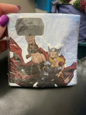 Vengadores Epic Thor Bebida Postre Servilletas Cumpleaños Fiesta Suministros 16ct ¡Nuevo! Foto 1 de 2