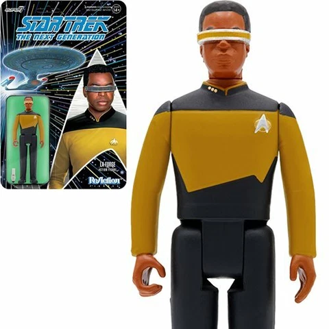 La Forge Star Trek Next Generation Super 7 Reaction Action Figure Cover