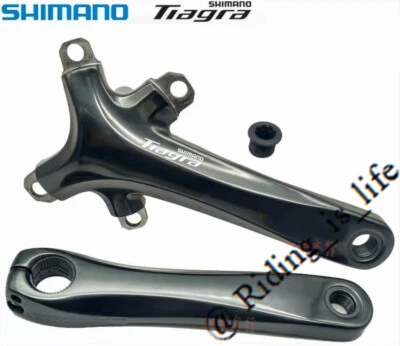 Brazo de manivela izquierdo y derecho para bicicleta de carretera Shimano Tiagra FC-4700 2x10 velocidades sin plato Foto 1 de 2