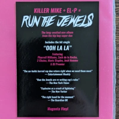 Run The Jewels - Run The Jewels 4 - 2 x LP - COLORED VINYL - SEALED NEW RECORD - Image 1 of 3