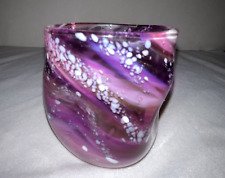 Snazzy Glass 2013 Glass Tumbler Purple Art Handmade St. Louis Third Degree