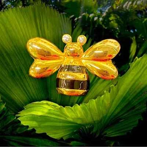 Vintage Bumblebee Honey Bee Pin Brooch Whimsical Insect Jewelry 1” - Picture 1 of 6