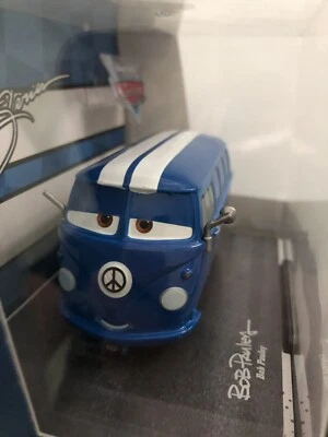 DISNEY CARS DISNEY STORE CUSTOM ARTIST SERIES BLUE FILLMORE Peace ☮️ Sign VW van - Image 1 of 4
