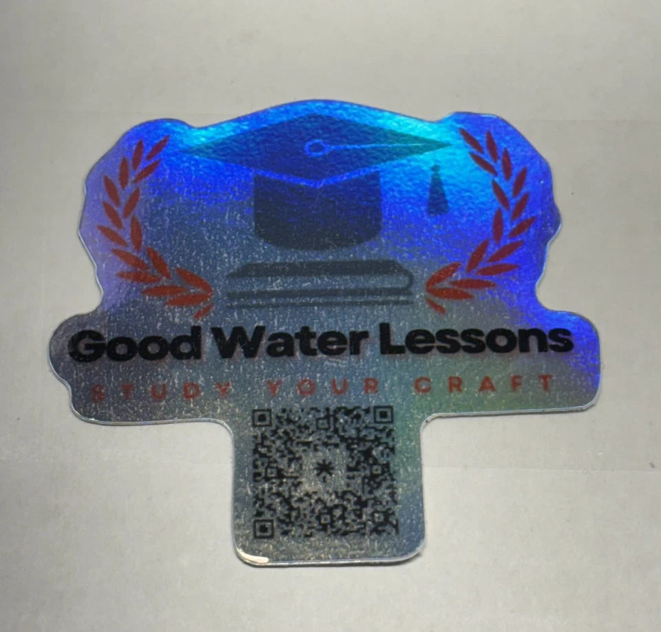 Good Water Lessons 2.5” Foil Logo Sticker - Image 1 of 1