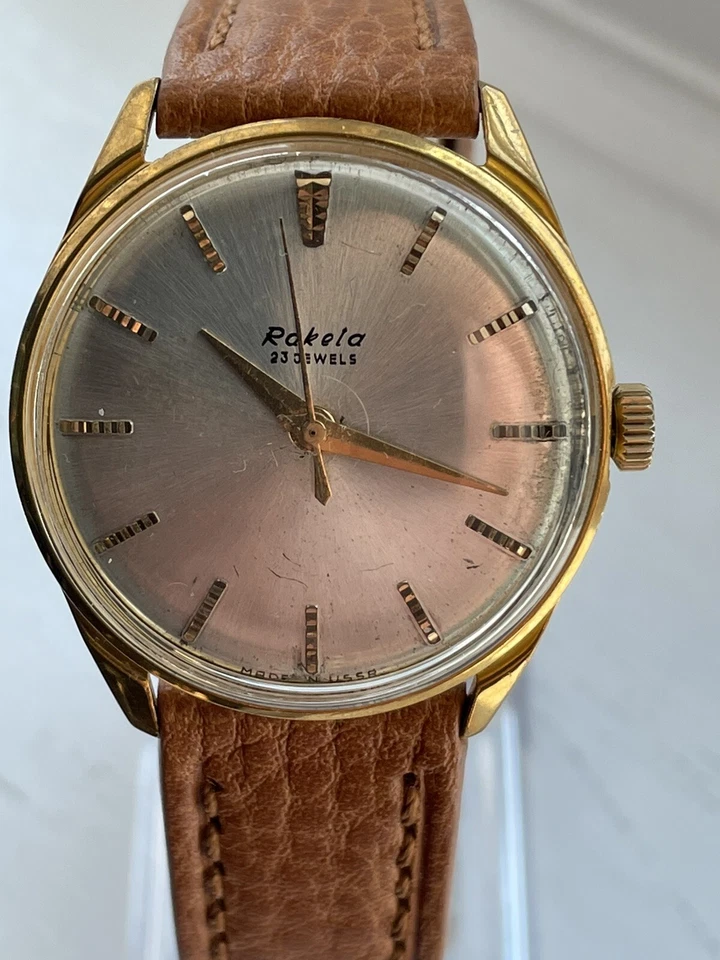 Reloj Raketa 2209 Chapado en Oro Era URSS 100% Auténtico Foto 1 de 4
