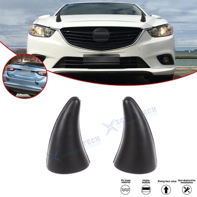 Черные наклейки на передний задний бампер бычий рожок для Mazda 6 MX-5 Subaru WRX STI - Изображение 1 из 4