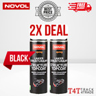 2x Novol Spray STRUCTURE TOPCOAT BLACK aerosol 0.5L + FREE Sanding Paper Discs