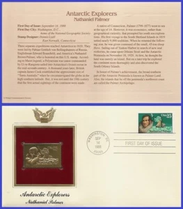 USA2 #2386 U/A RÉPLICA DORADA FDC Nathaniel Palmer - Imagen 1 de 1