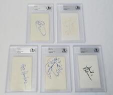 THE CARS (Group Band) Signed Autograph Auto 3x5 Index Card Cut by 5 JSA BAS