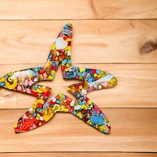 Resin Starfish Star Sobral Brazil Trivet Hotplate Decor Multi-Color 11 inch