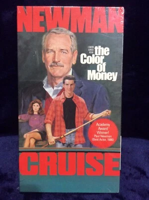 Цвет денег (VHS) Touchstone *запечатанный * (3 отверстия) Пол Ньюман Том Круз  - Изображение 1 из 4