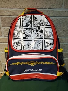 Disney Cruise Line Backpack with small bag. Coloring Mickey Donald Goofy EUC - Picture 1 of 10