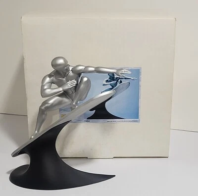Marvel Silver Surfer Statue Figure By Attakus (Not Bowen) 1997 Jack Kirby style - Image 1 of 4