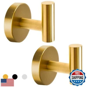 Vuzvuv 2 Pack Gold Towel Hook for Wall Modern Bathroom Kitchen Coat Robe Clot - Picture 1 of 5