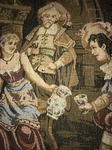 Wara Intercontinental - Tapestry - Pub - Bar Maid - Bier - Kunst - W. Germany - Bild 1 von 7