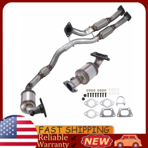 Both Exhaust Catalytic Converter w/Flex Pipe For 2012-2016 Cadillac SRX 3.6L - Picture 1 of 14