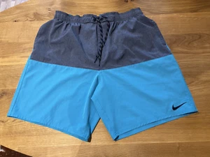Nike Colour Block Blau/Marine Badeshorts Herren XXL Sommer Schwimmen - Bild 1 von 8