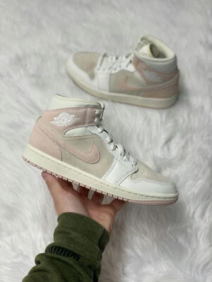Nike Air Jordan 1 Mid SE Mujer Ropa Deportiva Zapatos Rosa FQ1926-161 NUEVO* Talla 7 Foto 1 de 4