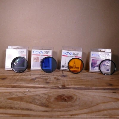 Bundle of 4 Hoya 52mm Filters - Center Spot, Orange (G), 80B and Polarizer (PL) - Image 1 of 4