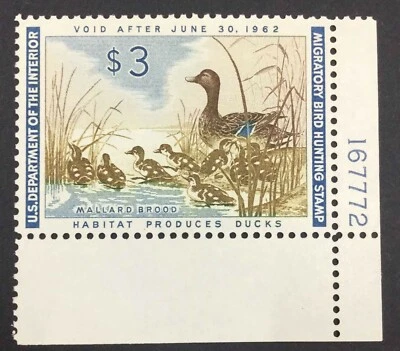 MOMEN: US STAMPS #RW28 DUCK MINT OG NH PSE GRADED CERT VF/XF-85 LOT #74292 - Image 1 of 3