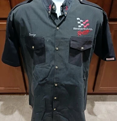 Camisa Darrell Waltrip Western Auto Racing Team grande tripulação "George" NASCAR - Imagem 1 de 4